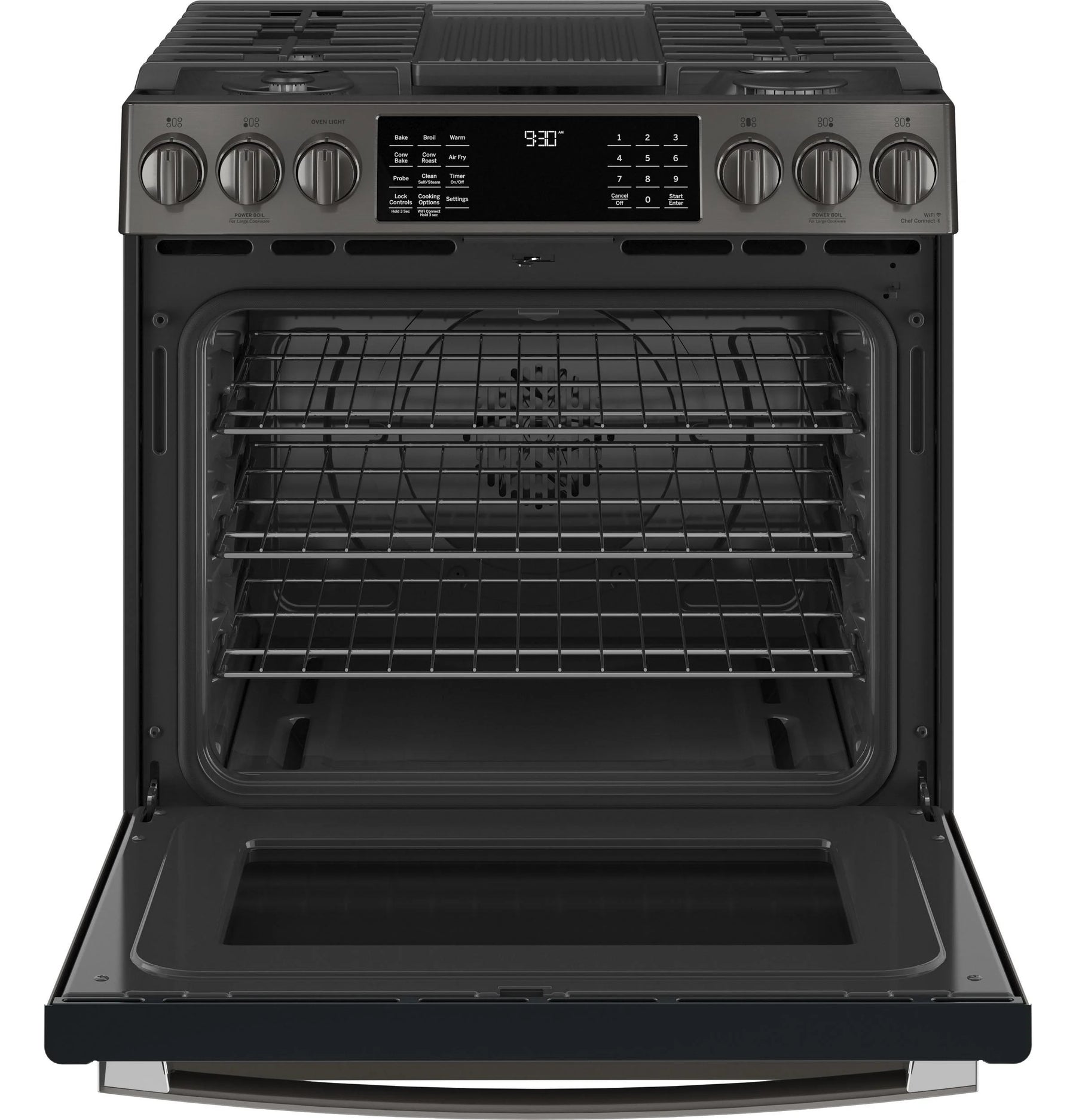 GE APPLIANCES PGS930BPTS Slide in Gas Range