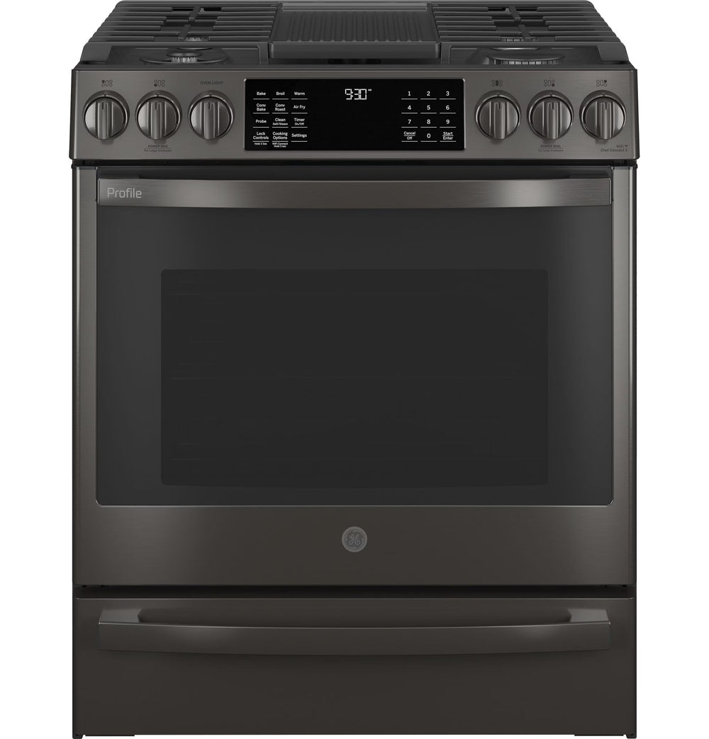 GE APPLIANCES PGS930BPTS Slide in Gas Range