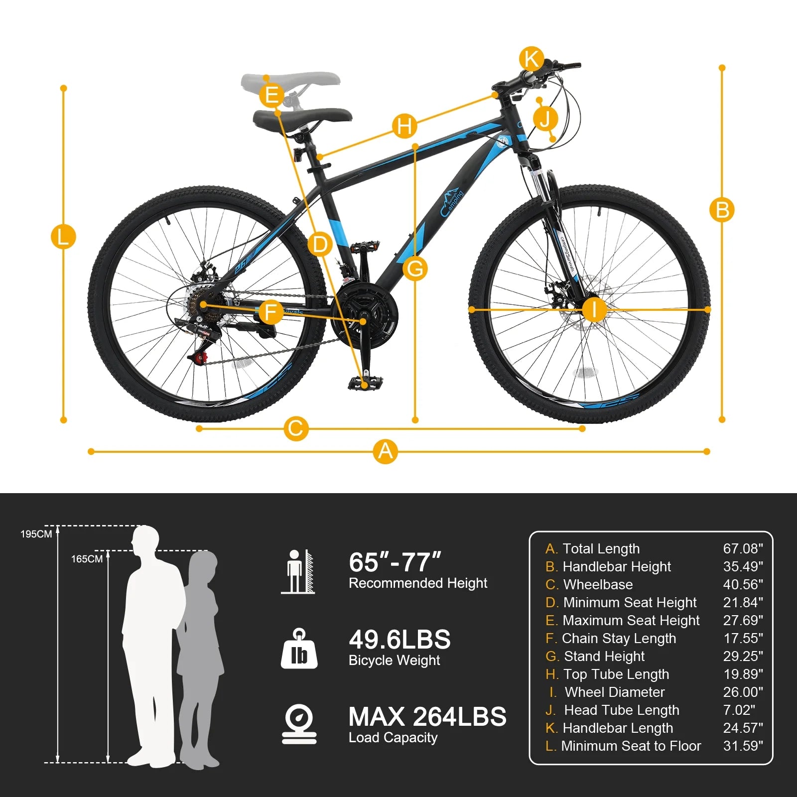 Ubesgoo 26" Lightweight Explorer Mountain Bike, 21 - Speed for Men and Women Disc Brakes & Suspension, Red/Black