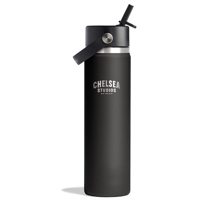 24 oz WM Flex Straw Bottle - Flask + Chelsea Studios