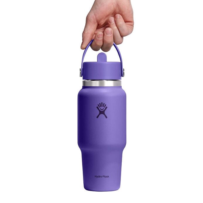 24 oz Travel Bottle with Flex Straw Cap
